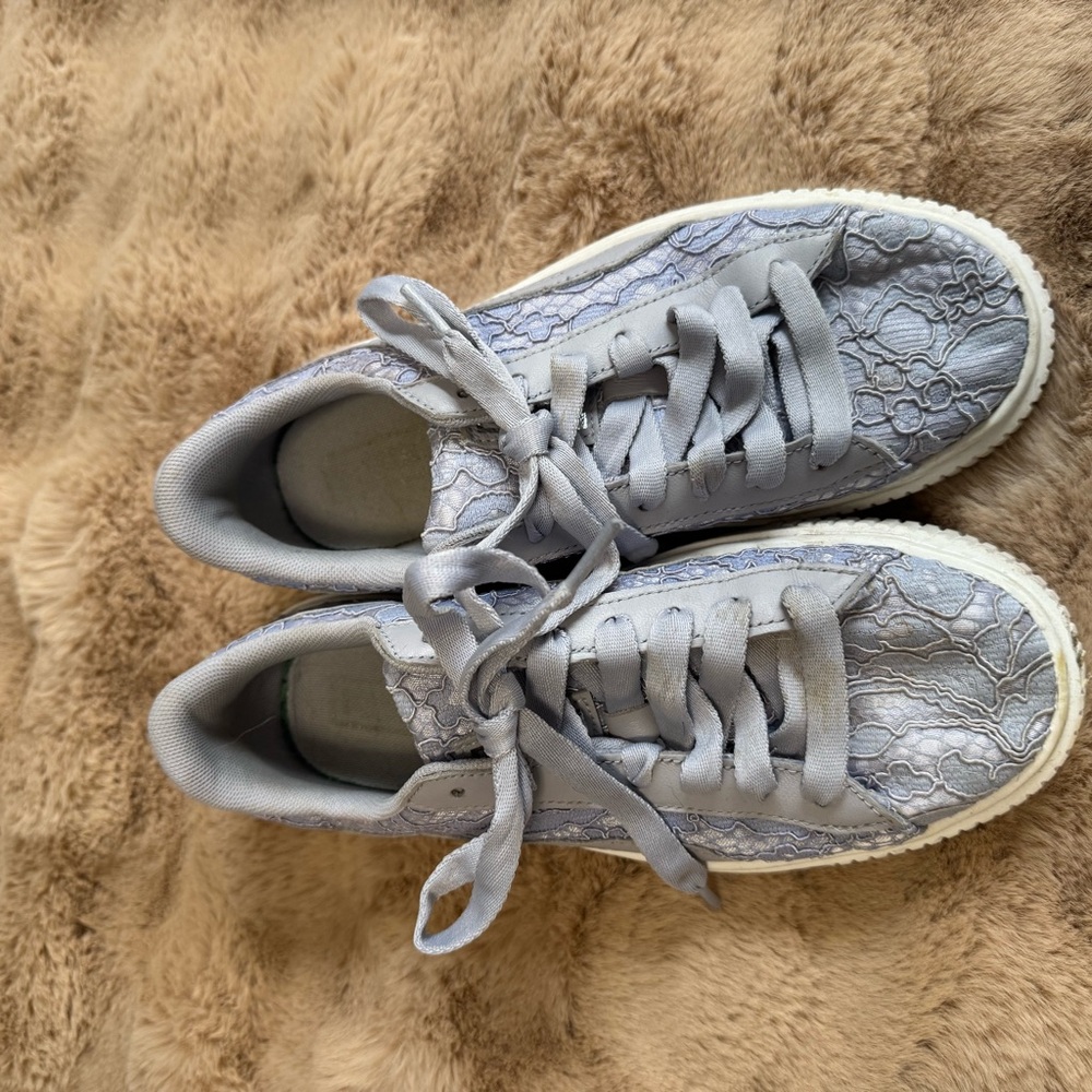 Women’s Lilac Puma lace tennis shoes 6.5 - Picture 5 of 8